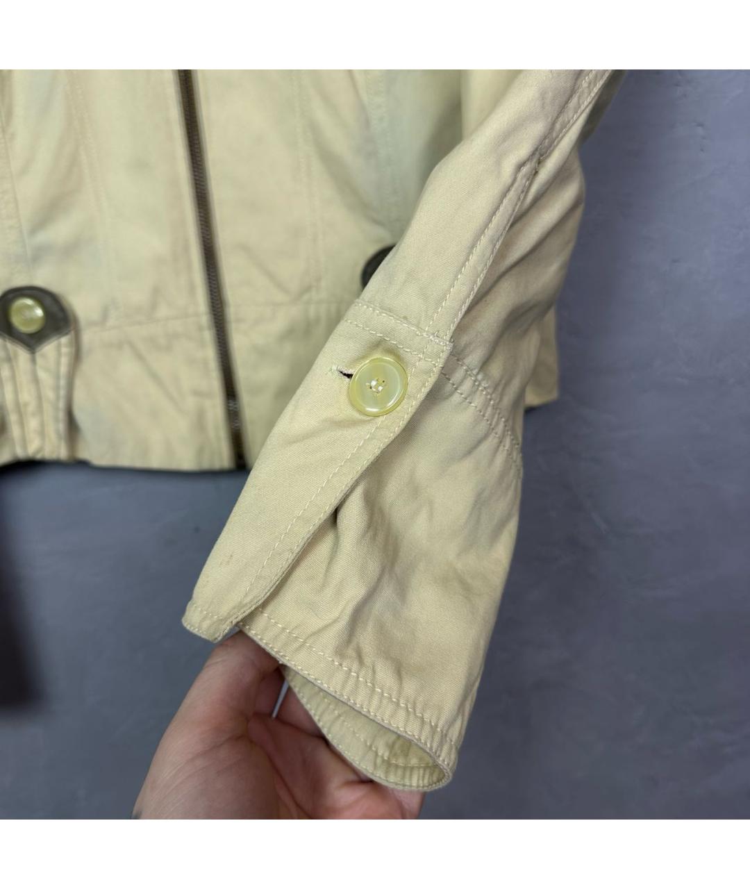 DIESEL Желтая хлопковая куртка, фото 6