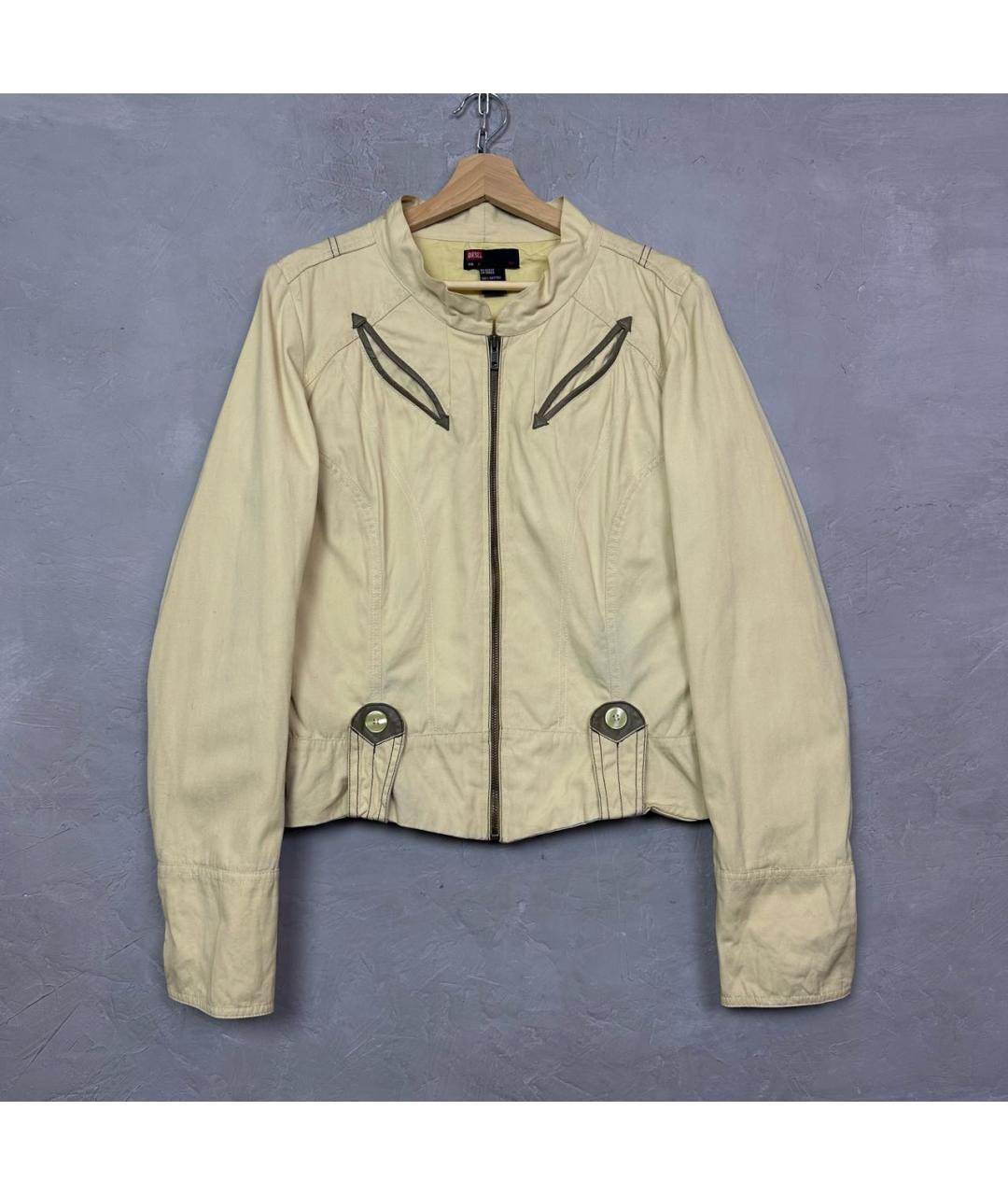 DIESEL Желтая хлопковая куртка, фото 9