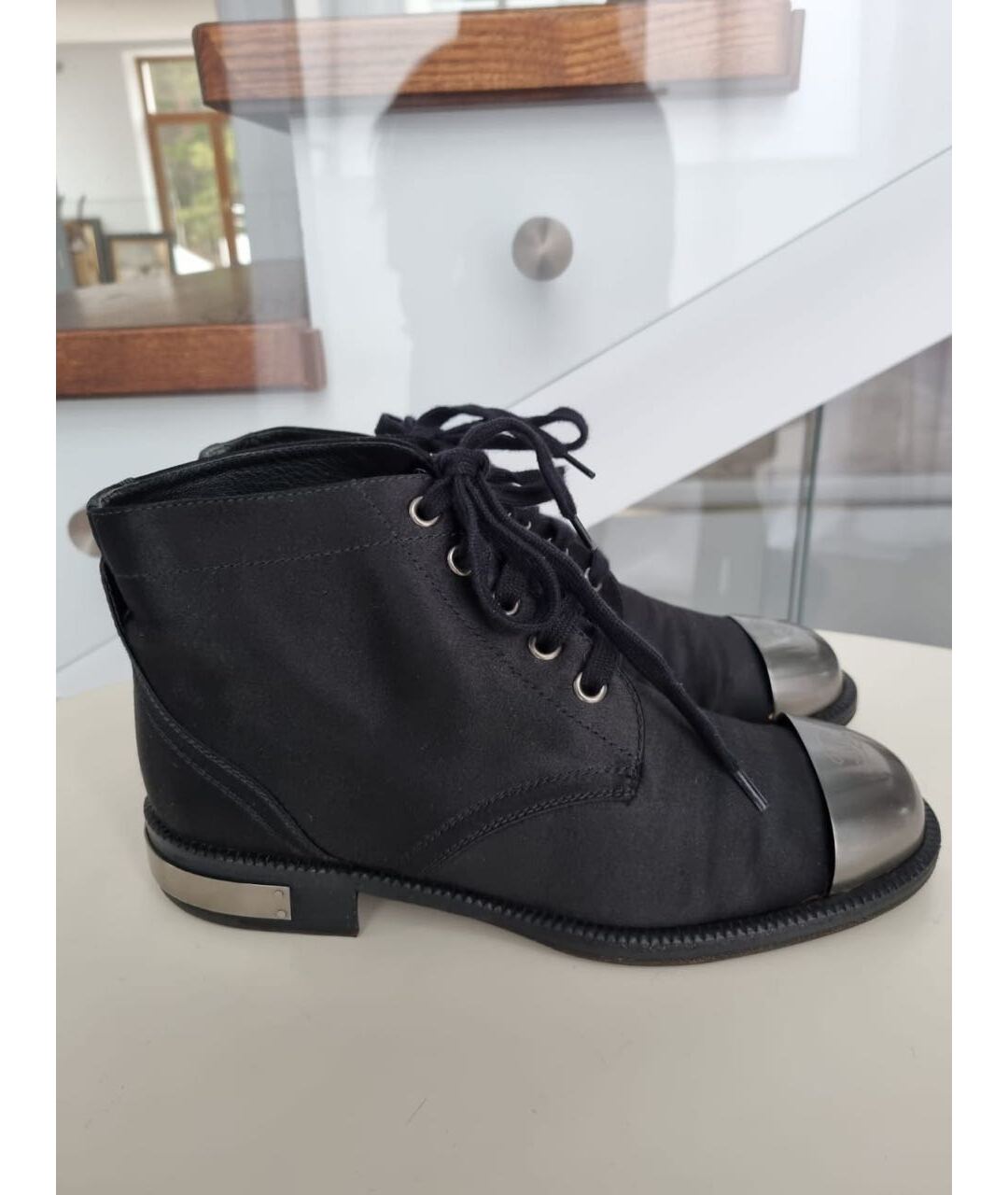 CHANEL Черные ботинки, фото 9