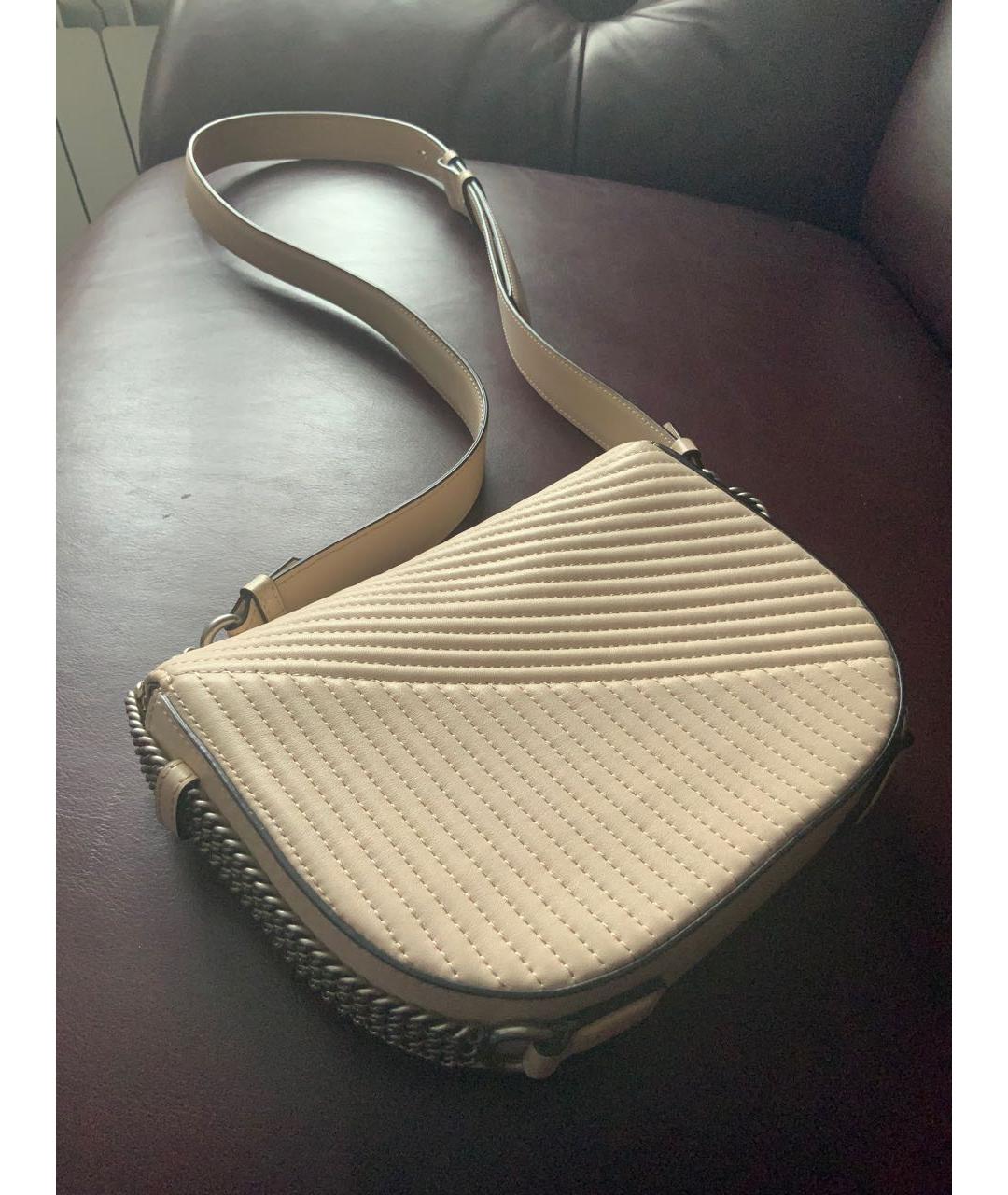 KARL LAGERFELD Бежевая сумка через плечо из искусственной кожи, фото 2