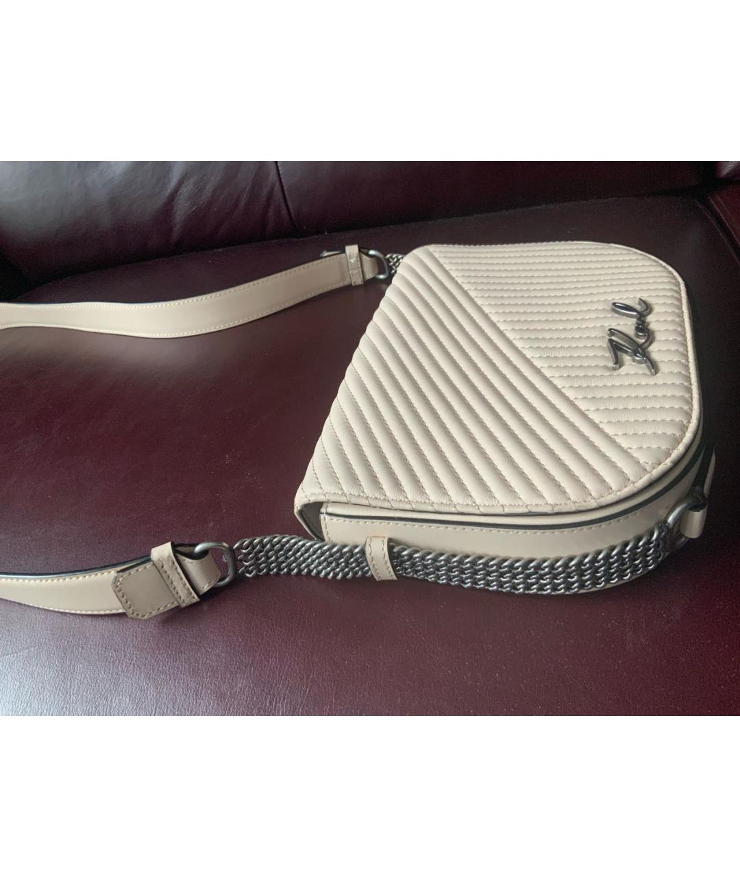 KARL LAGERFELD Бежевая сумка через плечо из искусственной кожи, фото 4