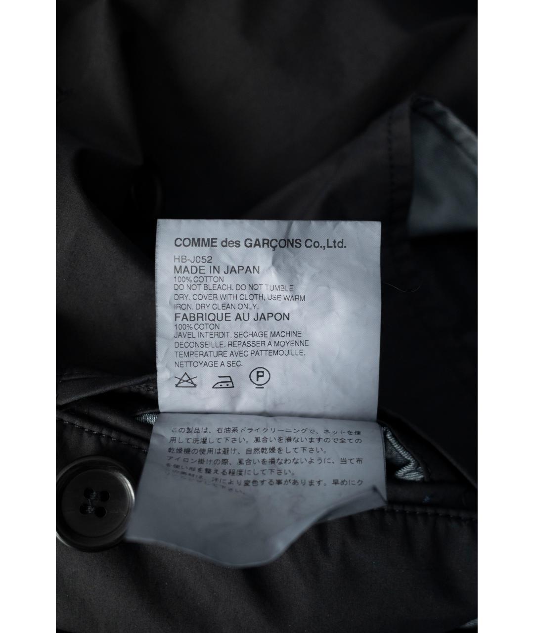 COMME DES GARÇONS Черная хлопковая куртка, фото 7