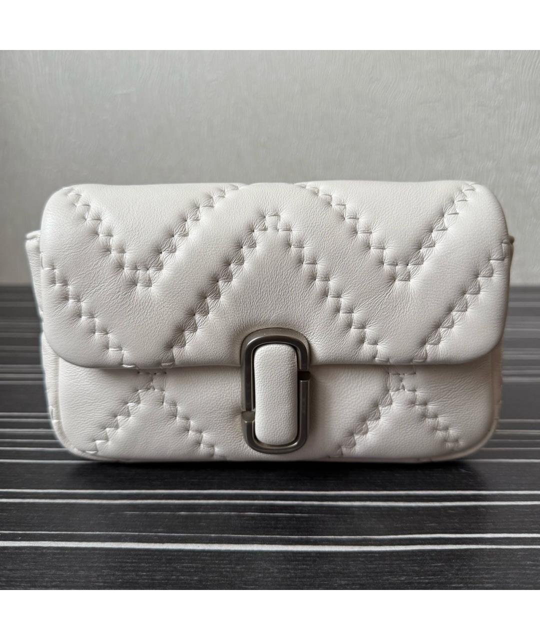 MARC JACOBS Белая кожаная сумка через плечо, фото 9