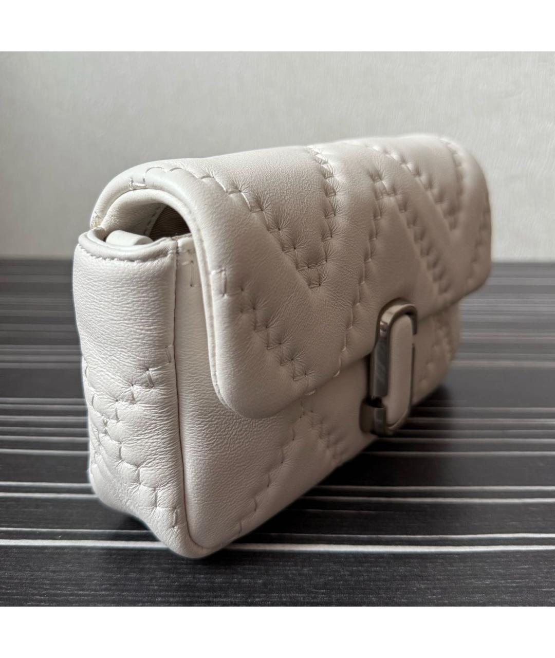 MARC JACOBS Белая кожаная сумка через плечо, фото 2