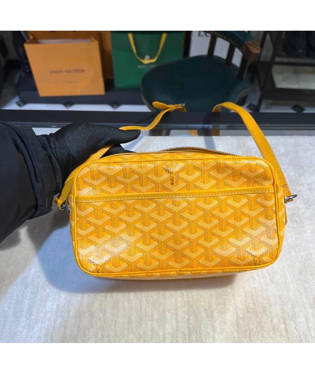 GOYARD Желтая сумка на плечо, фото 2