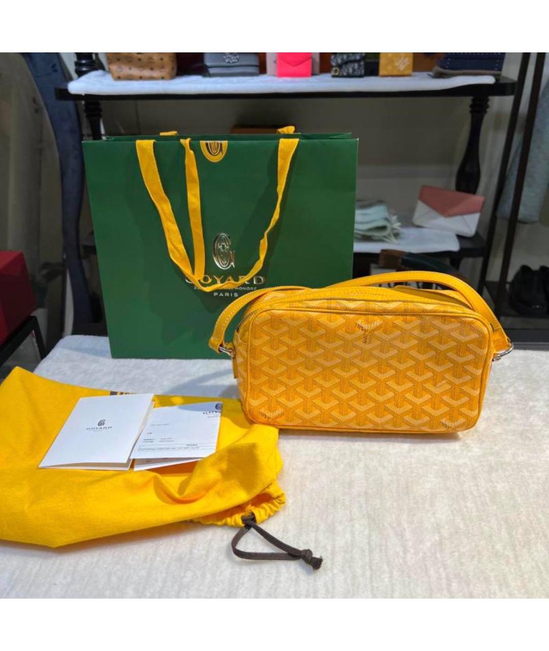 GOYARD Желтая сумка на плечо, фото 6