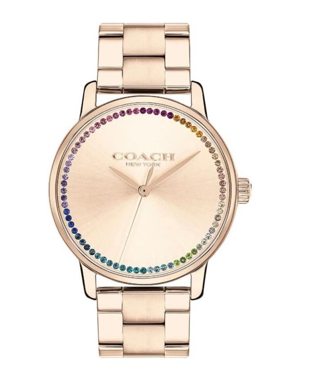 COACH Золотые часы, фото 1