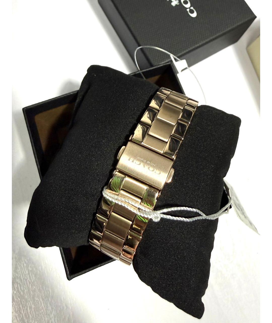 COACH Золотые часы, фото 4