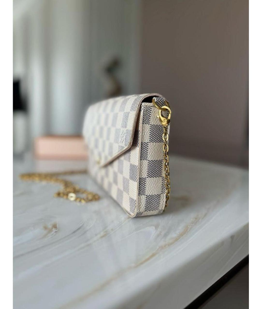 LOUIS VUITTON Белая сумка через плечо, фото 3