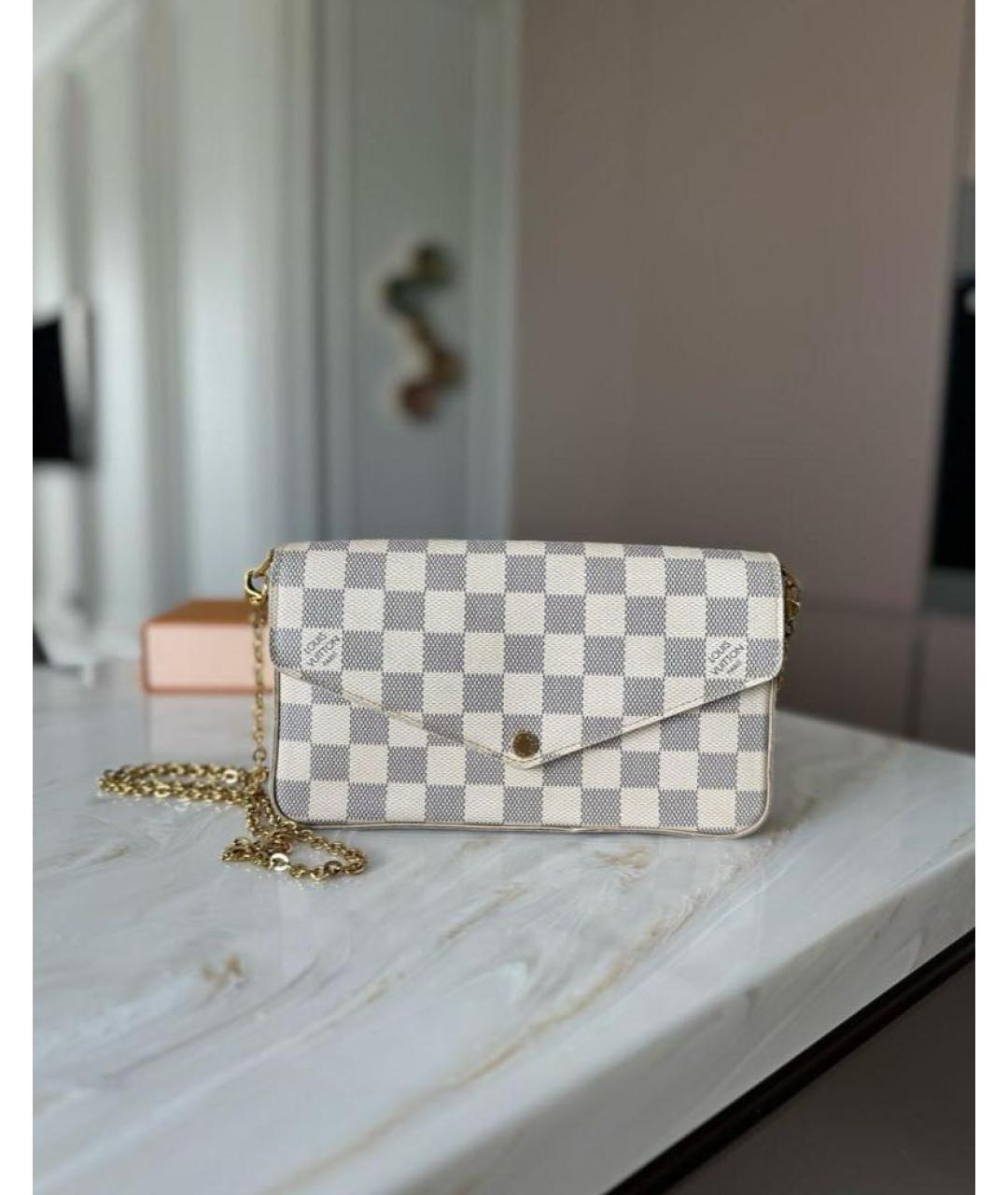 LOUIS VUITTON Белая сумка через плечо, фото 6