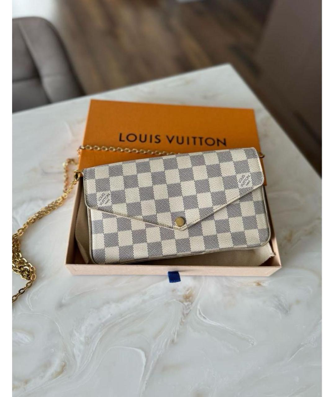 LOUIS VUITTON Белая сумка через плечо, фото 4