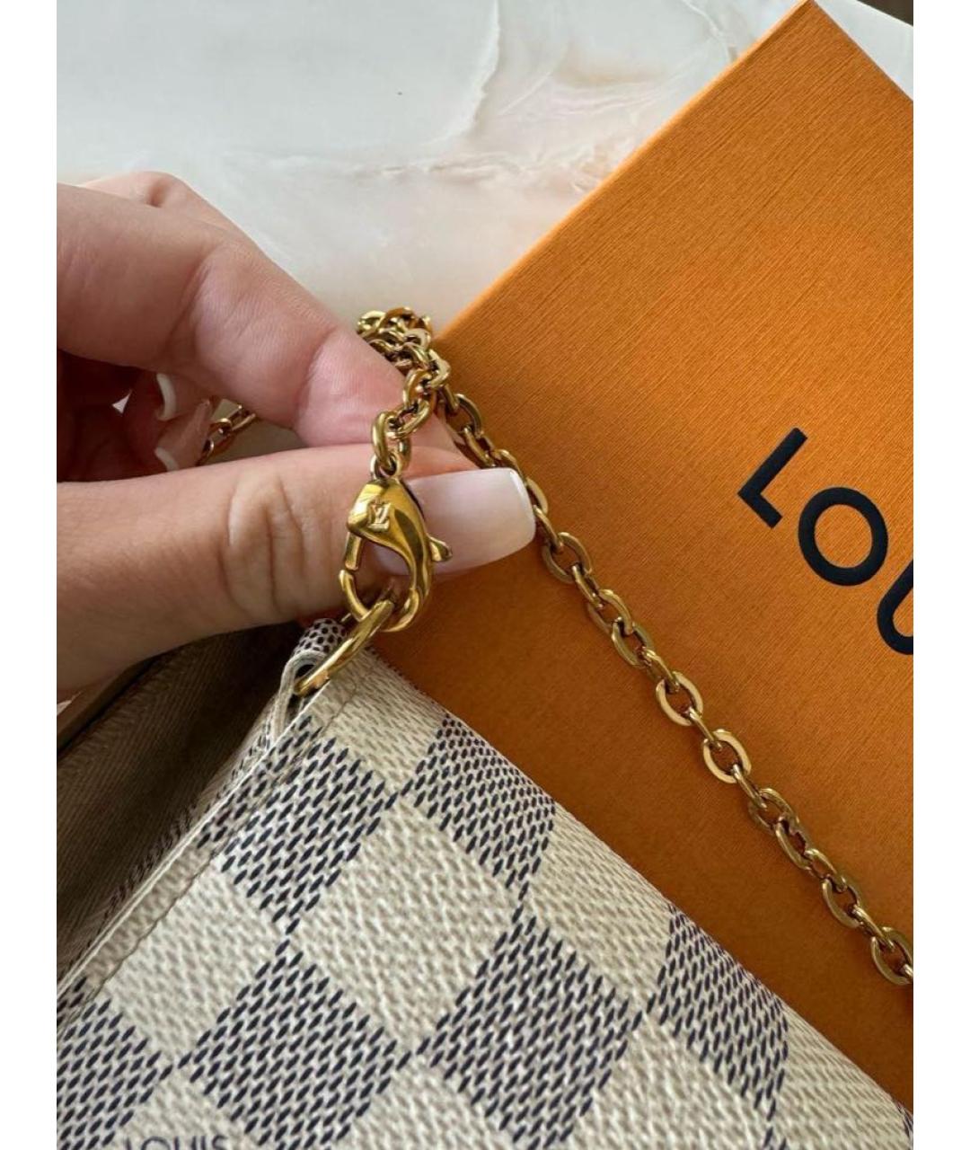 LOUIS VUITTON Белая сумка через плечо, фото 5