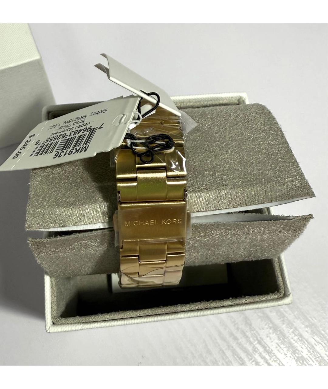 MICHAEL KORS Золотые стальные часы, фото 4