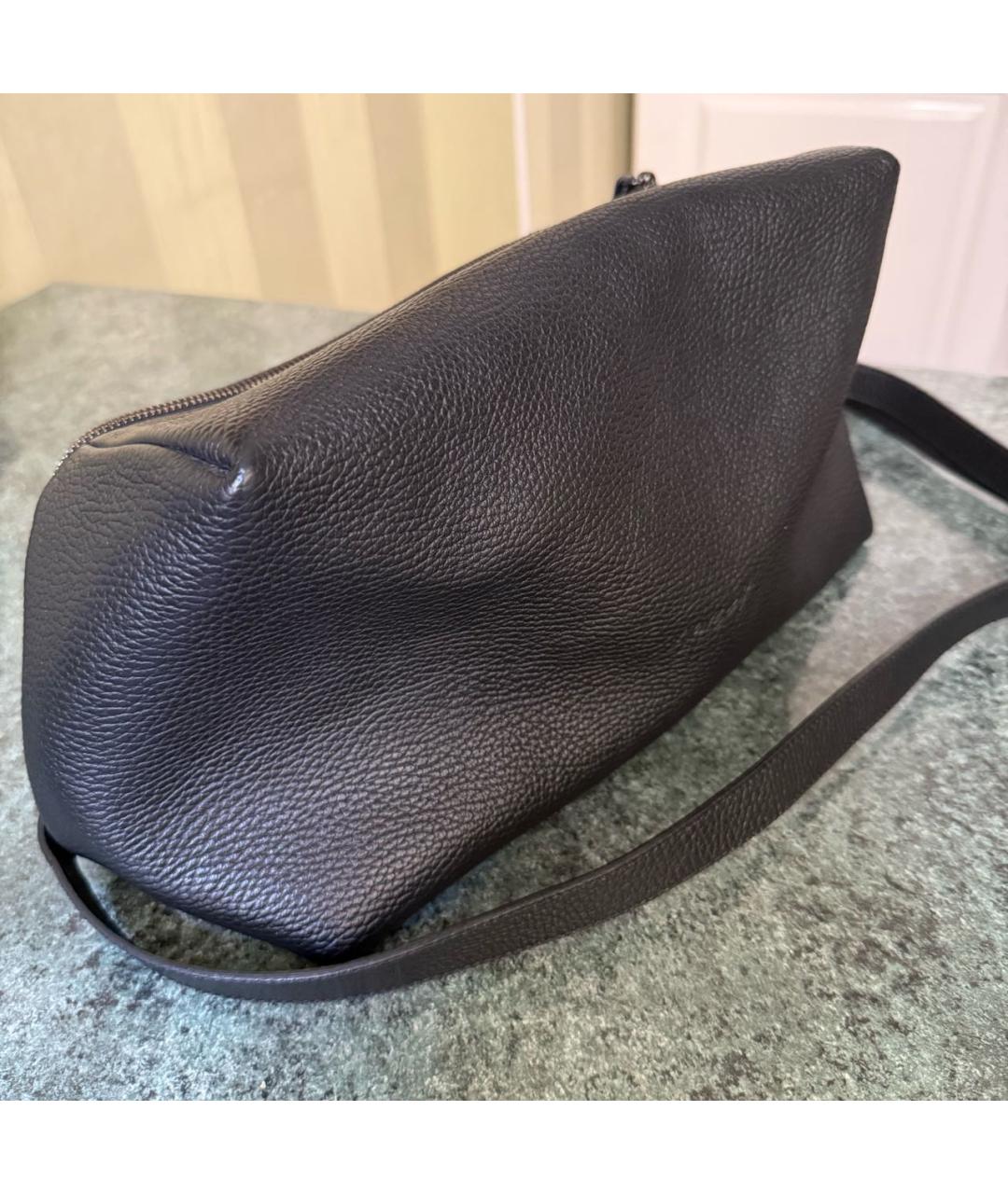 MARSELL Черная кожаная сумка через плечо, фото 2