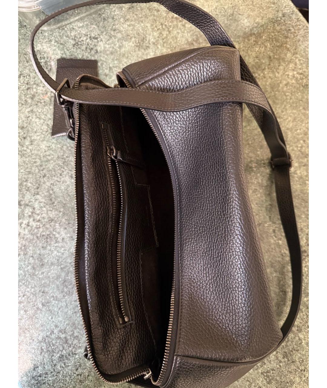 MARSELL Черная кожаная сумка через плечо, фото 4