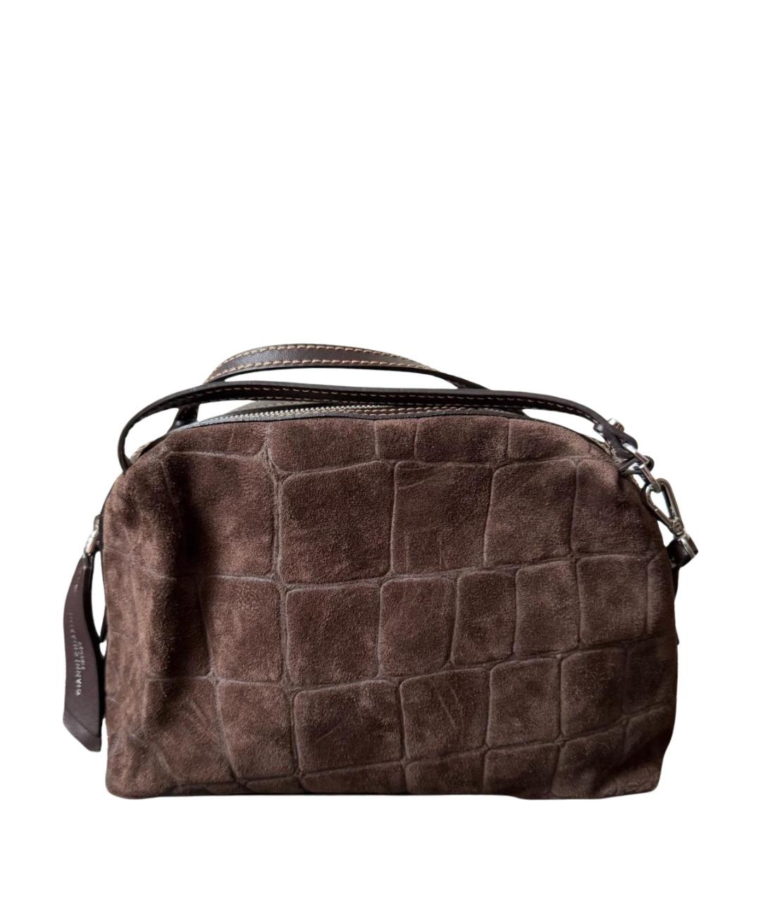 Gianni Chiarini Коричневая замшевая сумка через плечо, фото 1