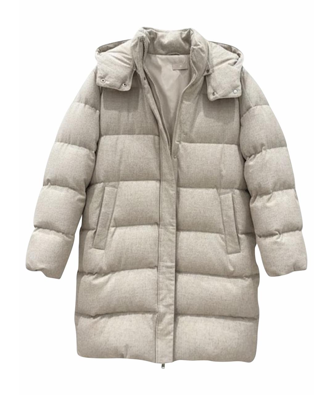 12 STOREEZ Бежевый шерстяной пуховик, фото 1