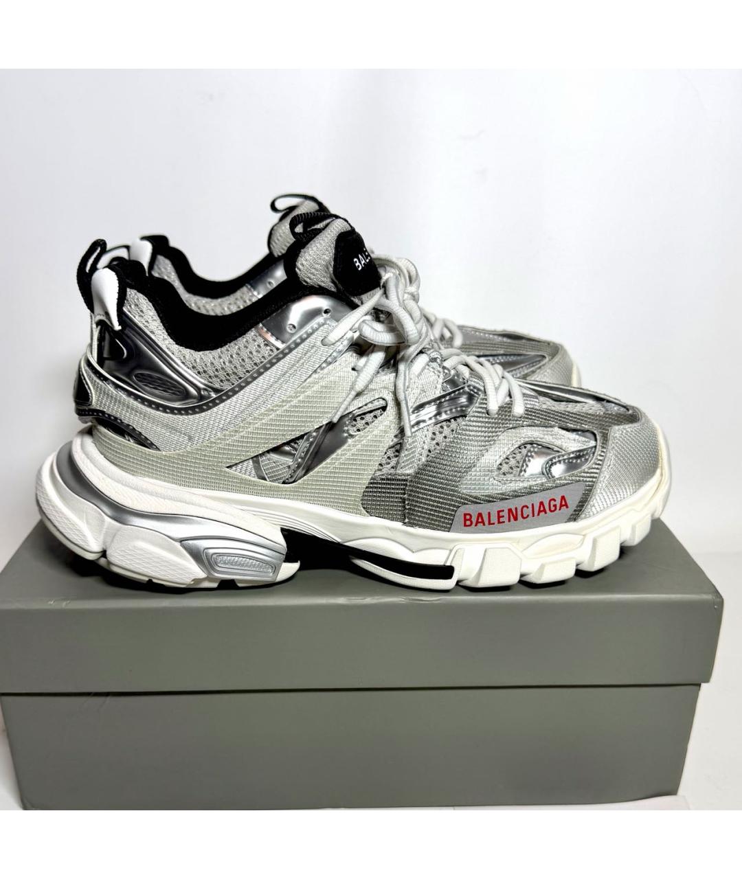 BALENCIAGA Серые текстильные кроссовки, фото 8