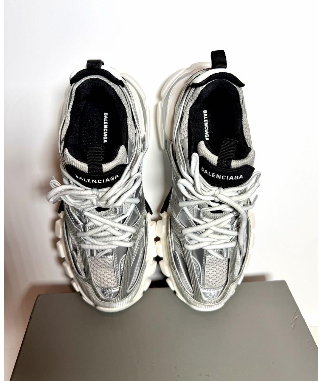 BALENCIAGA Серые текстильные кроссовки, фото 3