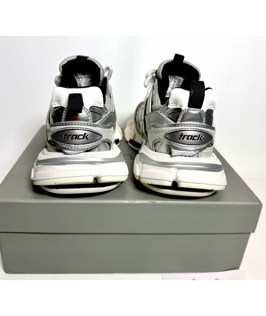 BALENCIAGA Серые текстильные кроссовки, фото 4