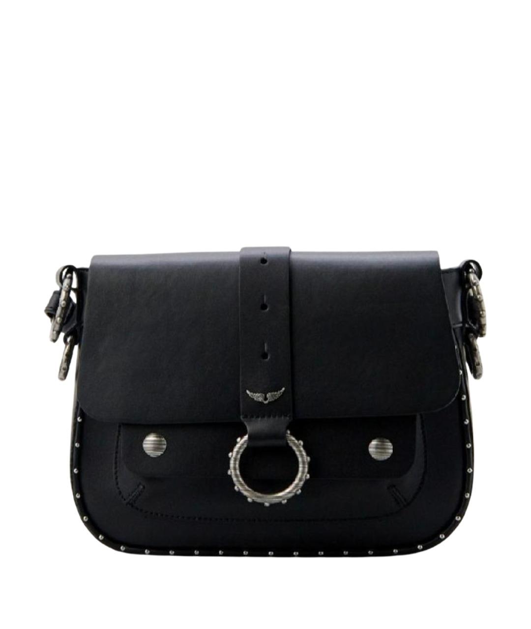 ZADIG & VOLTAIRE Черная кожаная сумка через плечо, фото 1
