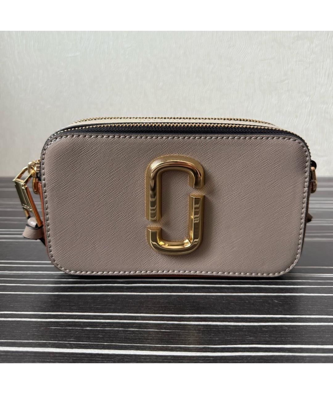 MARC JACOBS Бежевая кожаная сумка через плечо, фото 6