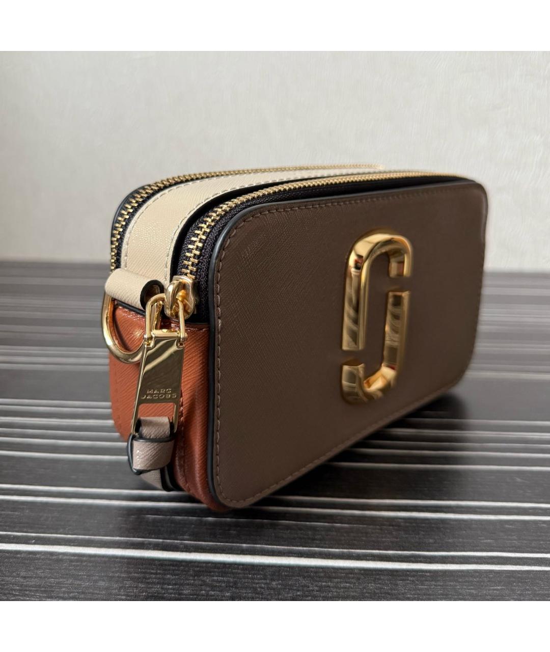 MARC JACOBS Бежевая кожаная сумка через плечо, фото 2