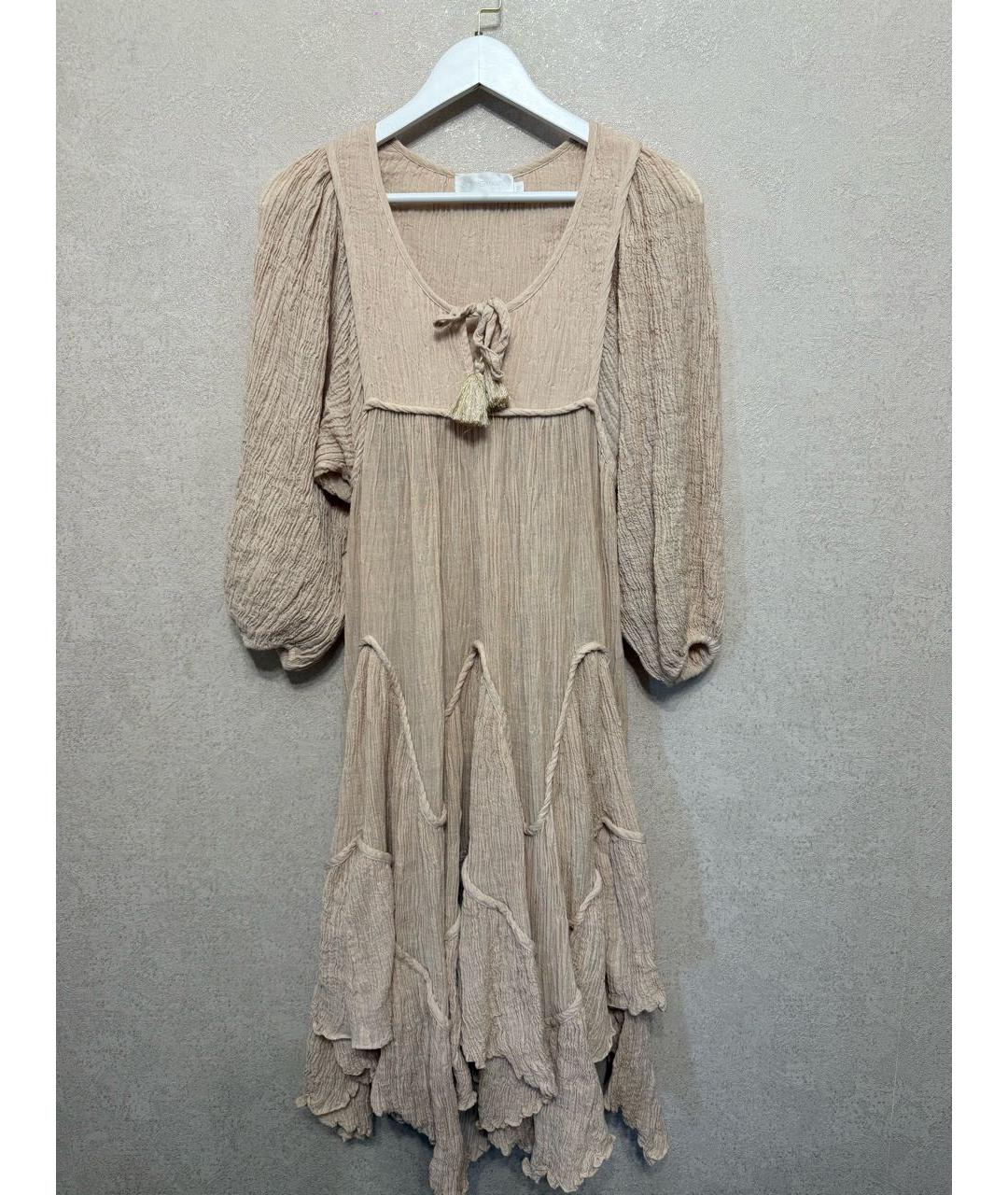 ZIMMERMANN Бежевое повседневное платье, фото 5