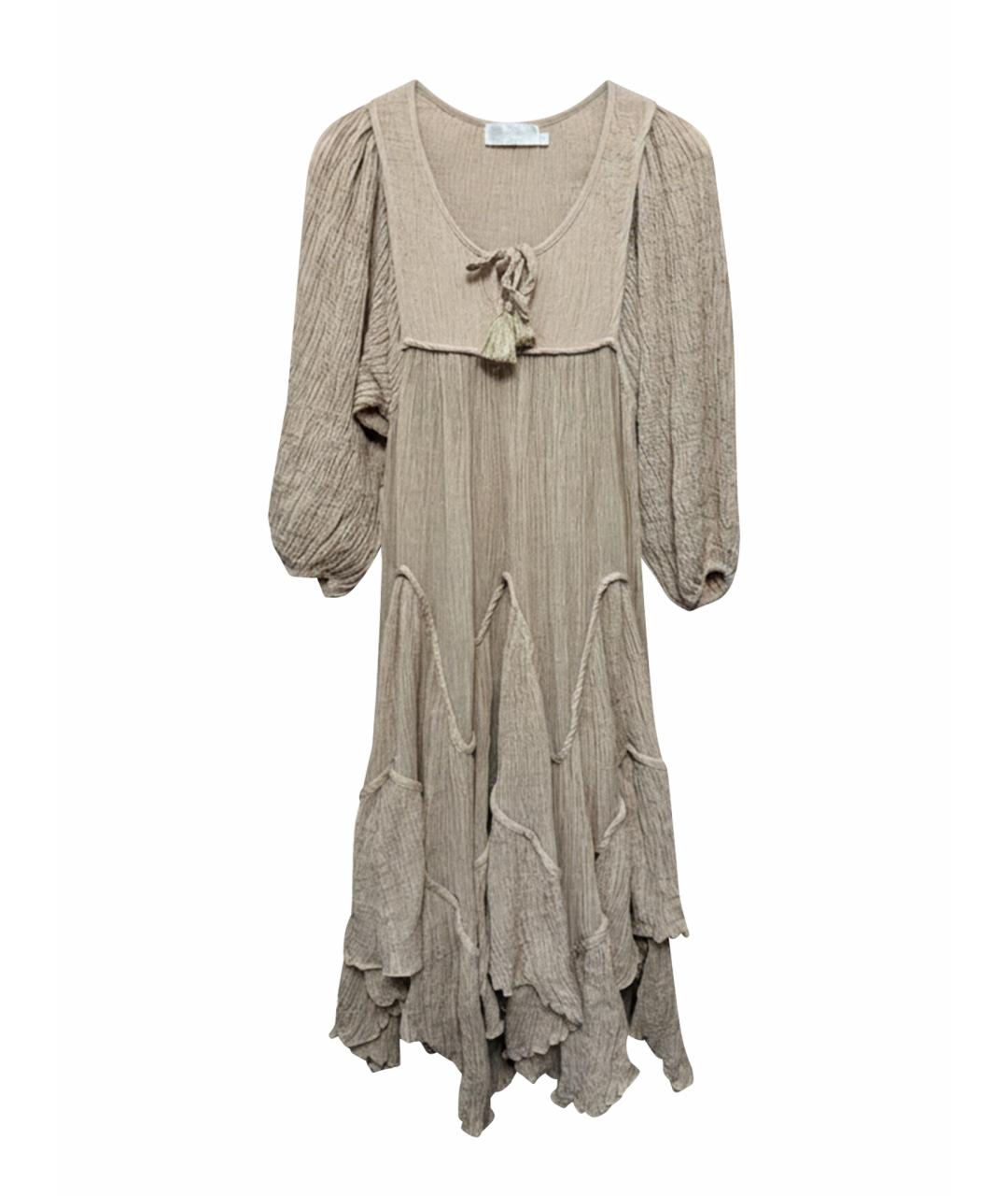 ZIMMERMANN Бежевое повседневное платье, фото 1
