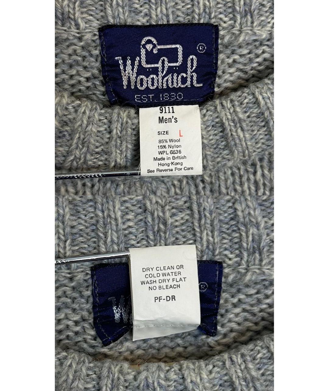 WOOLRICH Серый шерстяной джемпер / свитер, фото 6
