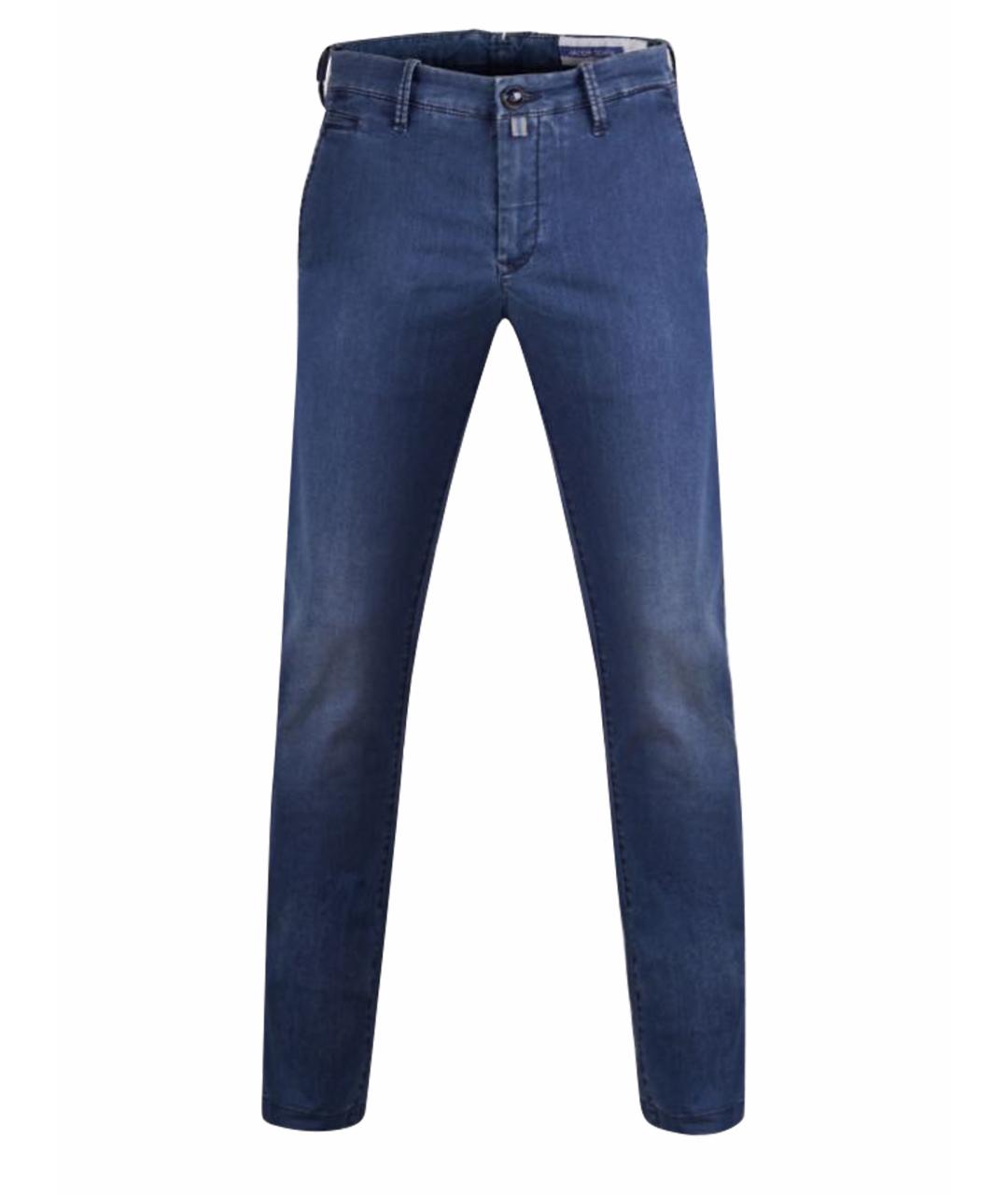 JACOB COHEN Синие хлопко-эластановые джинсы скинни, фото 1