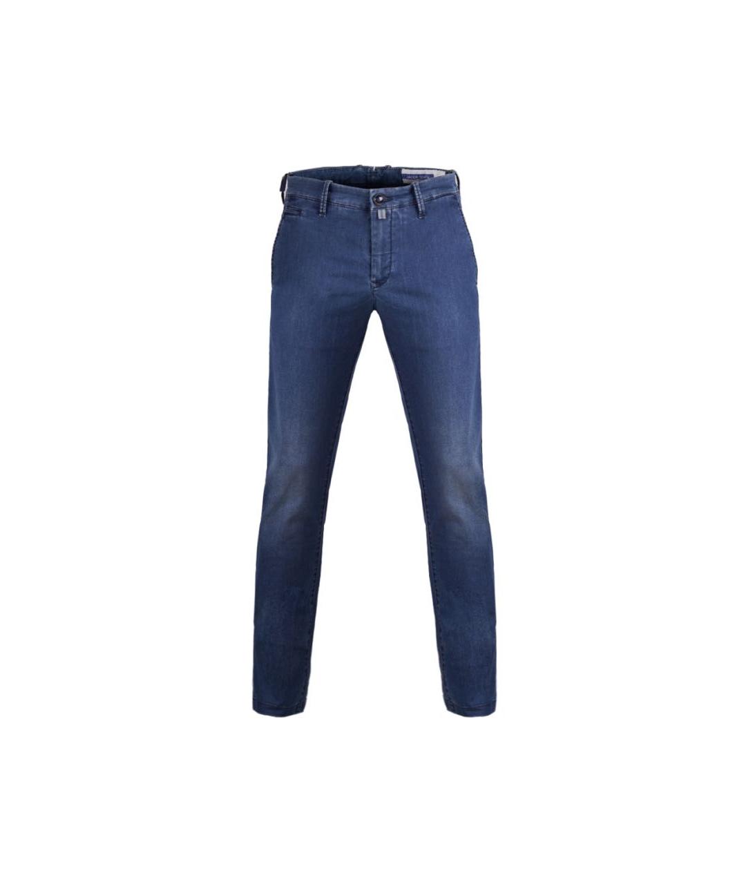 JACOB COHEN Синие хлопко-эластановые джинсы скинни, фото 8