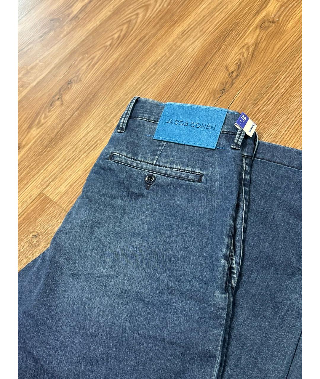 JACOB COHEN Синие хлопко-эластановые джинсы скинни, фото 3