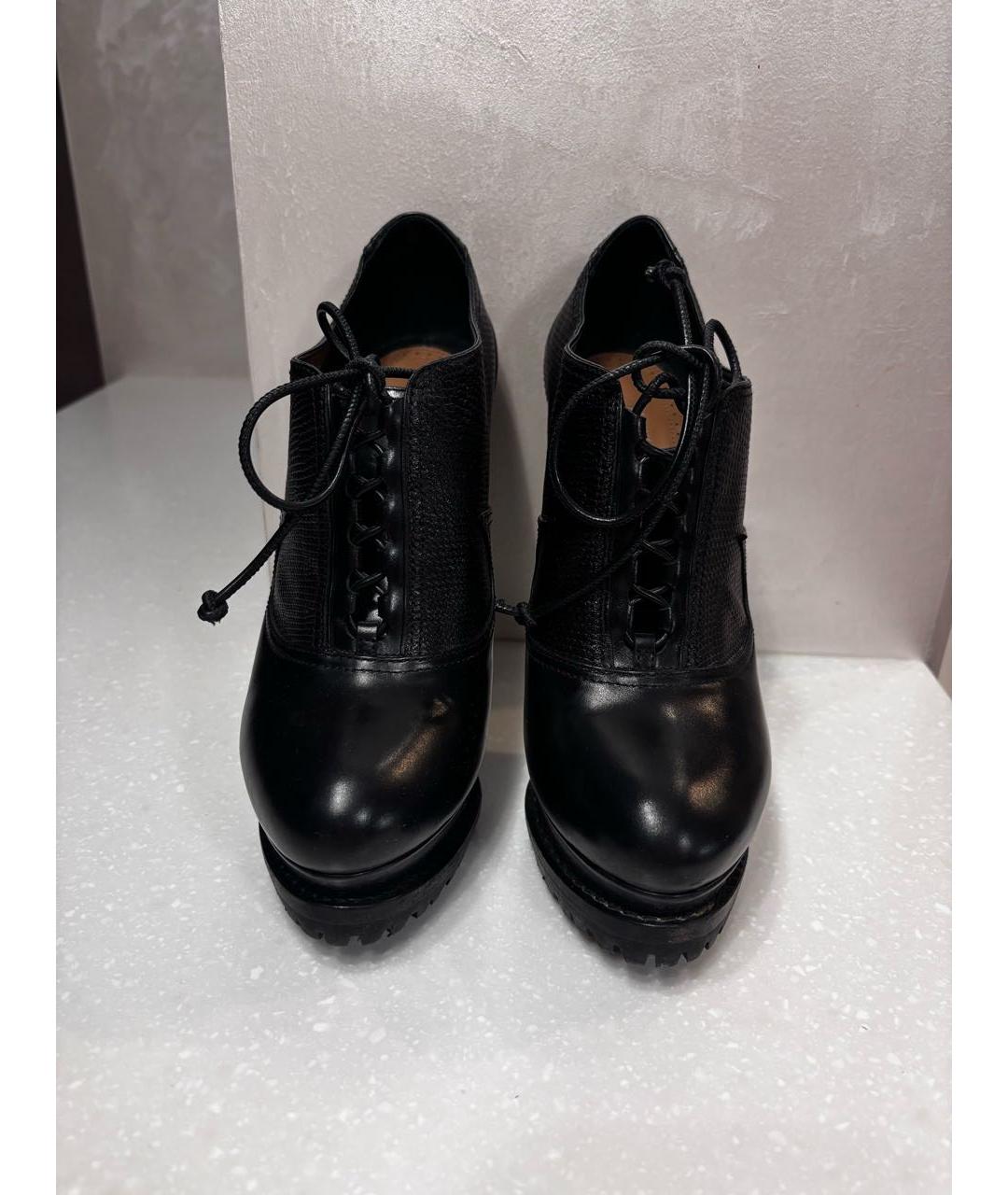 ALAIA Черные кожаные ботильоны, фото 2