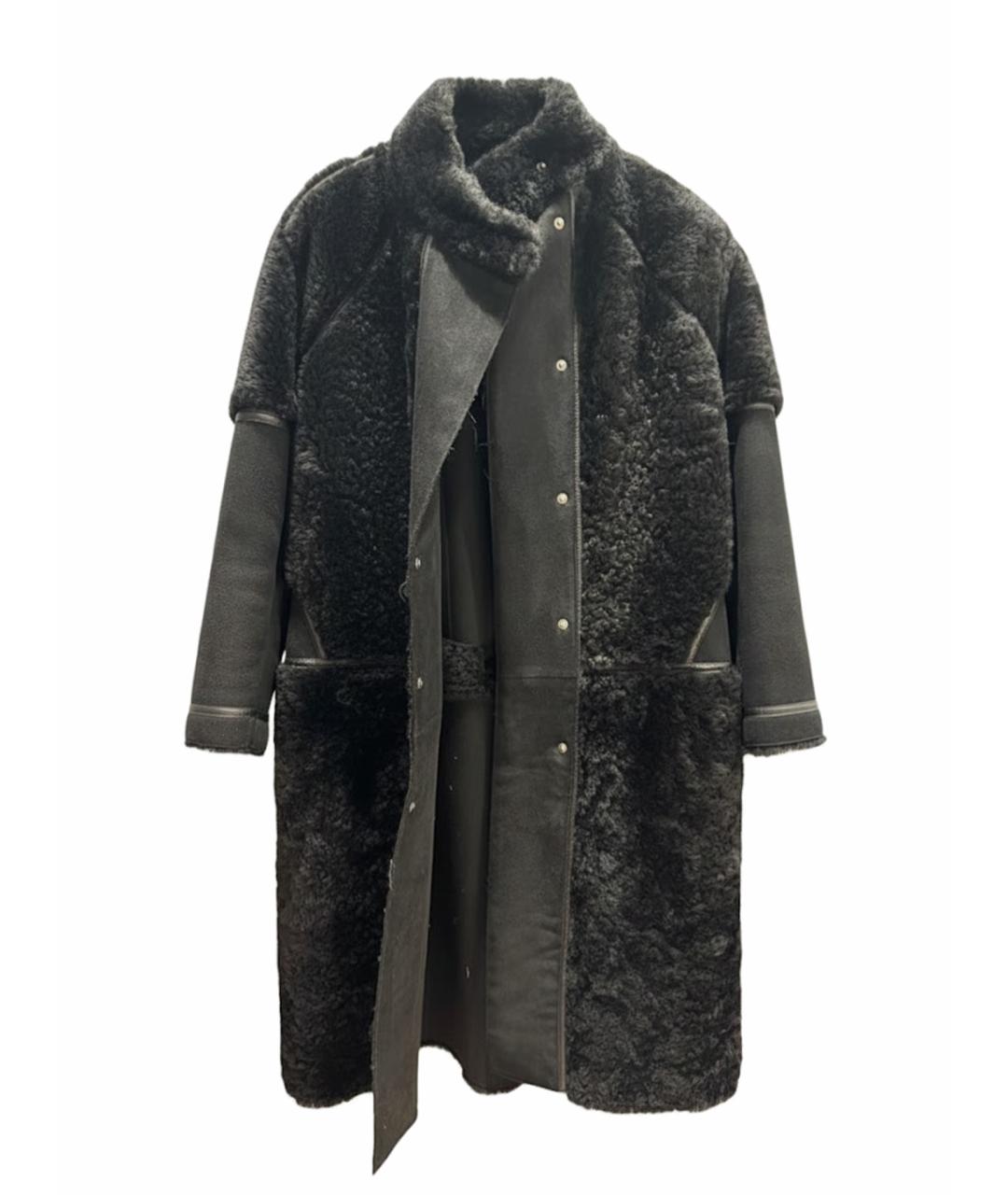 ALBERTA FERRETTI Черная замшевая дубленка, фото 1