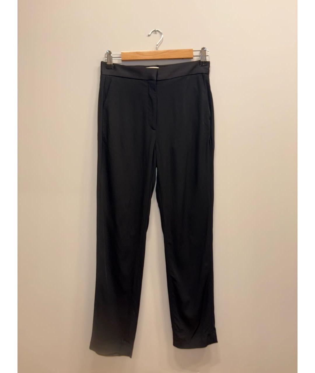 SANDRO Черный атласный костюм с брюками, фото 2