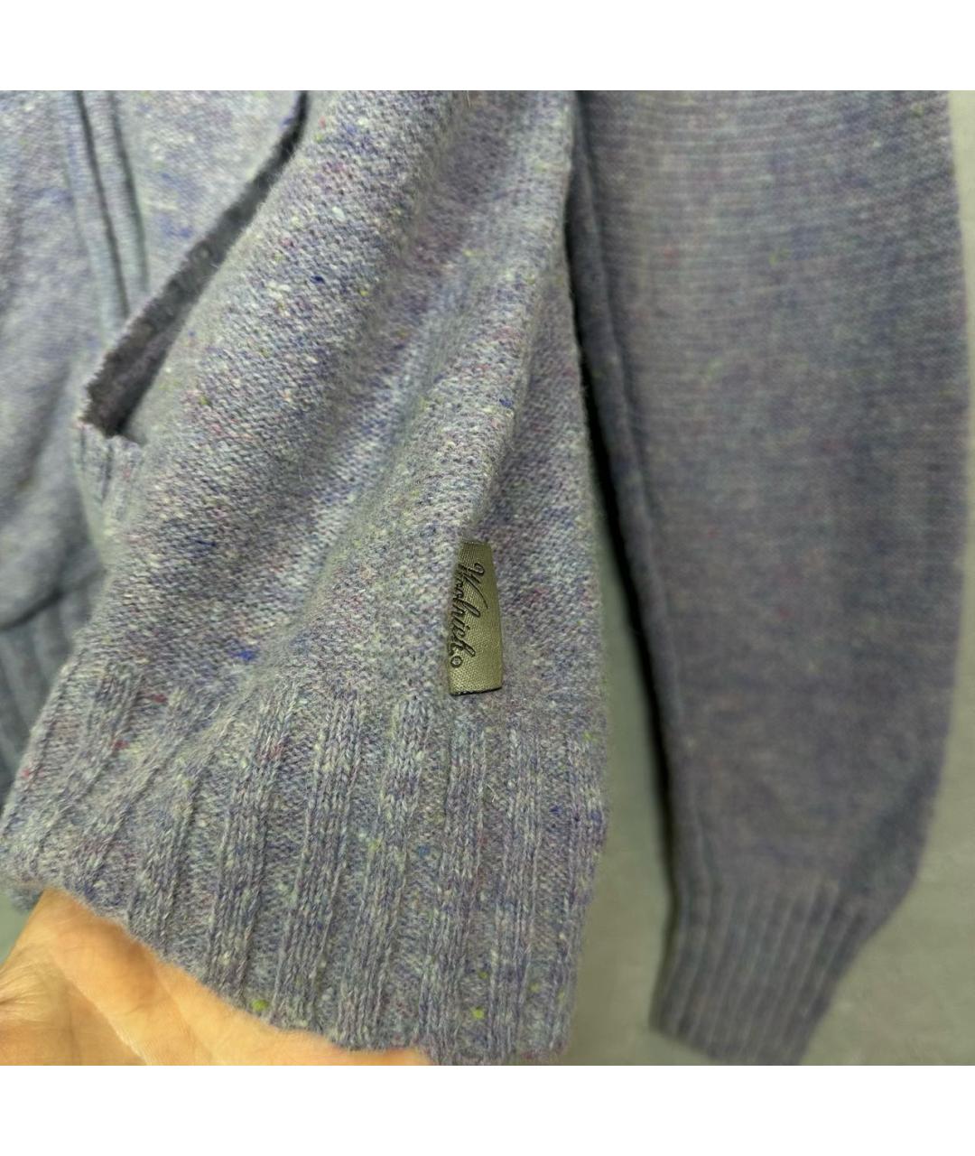 WOOLRICH Фиолетовый шерстяной джемпер / свитер, фото 4