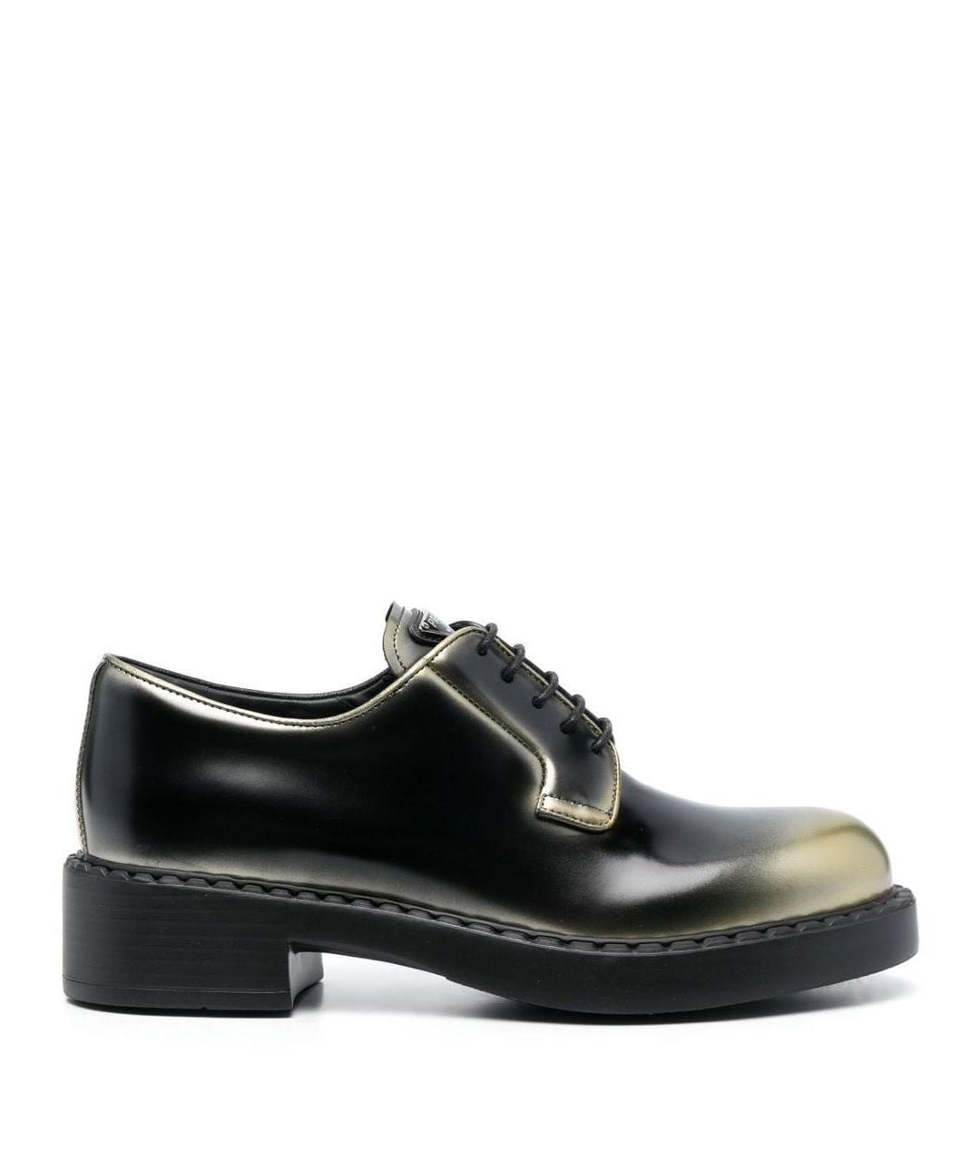 PRADA Черные кожаные ботинки, фото 8