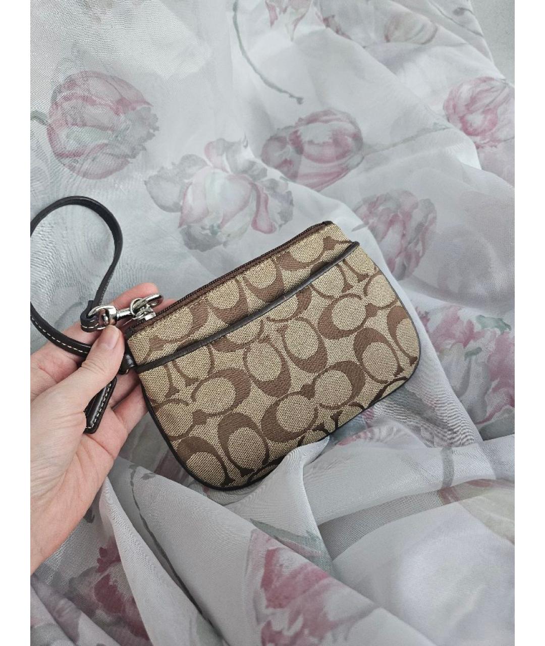 COACH Коричневый кошелек, фото 5