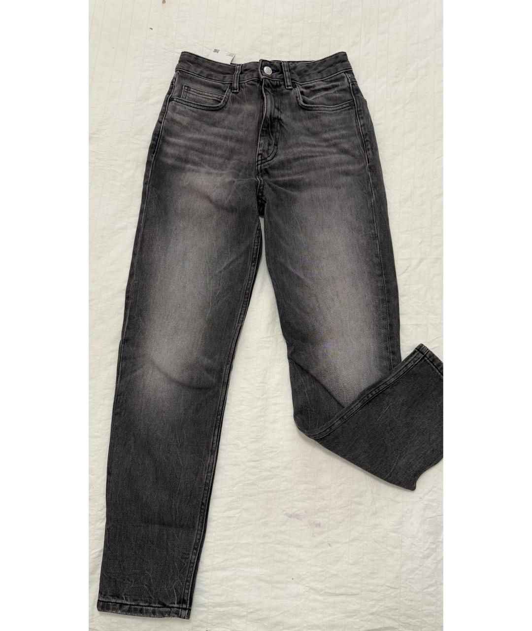 HUGO Серые хлопковые прямые джинсы, фото 5