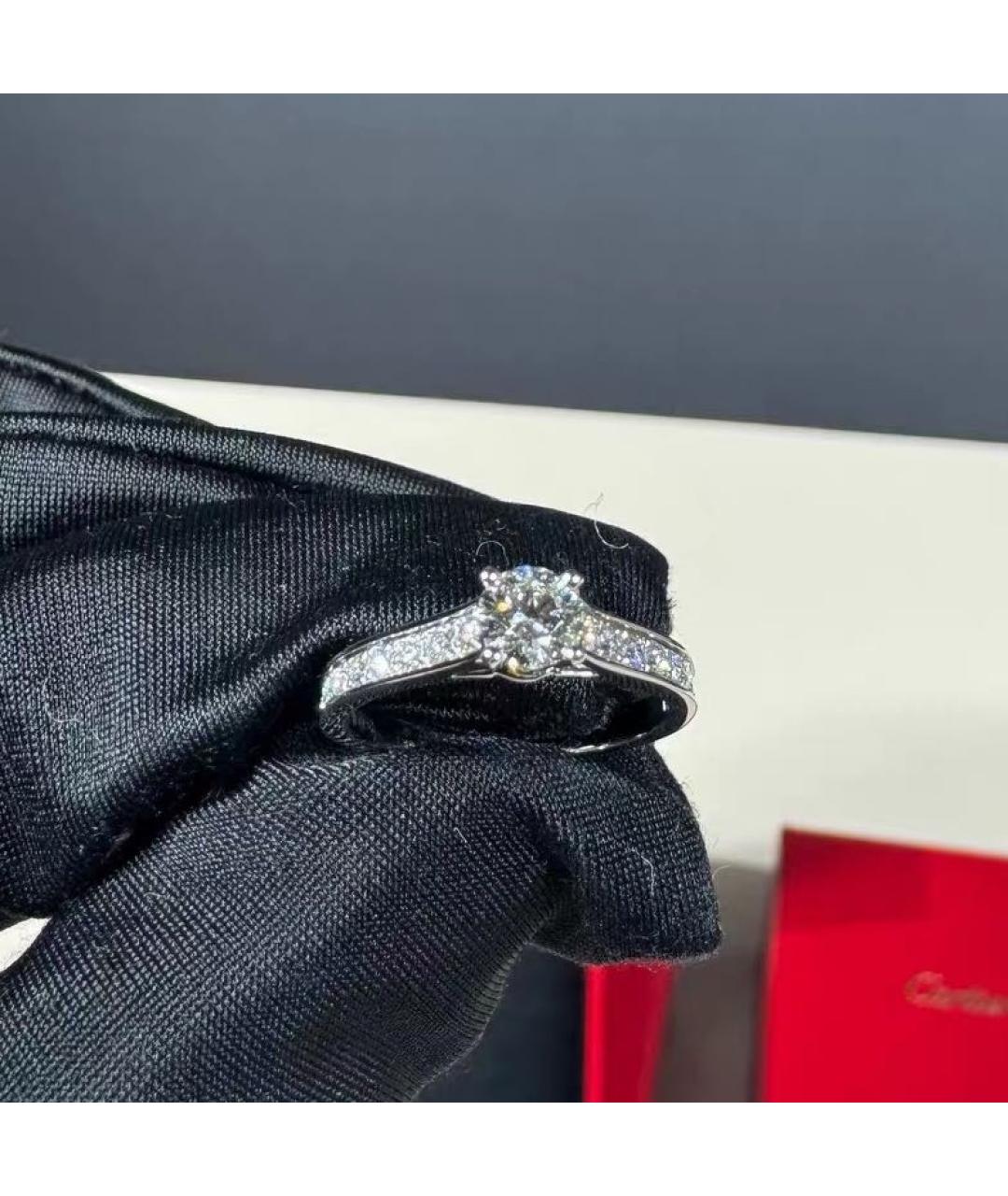 CARTIER Серебряное платиновое кольцо, фото 3