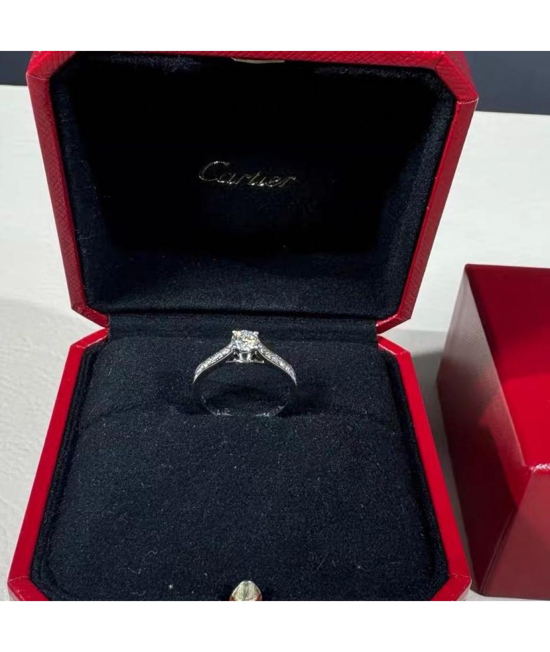 CARTIER Серебряное платиновое кольцо, фото 8