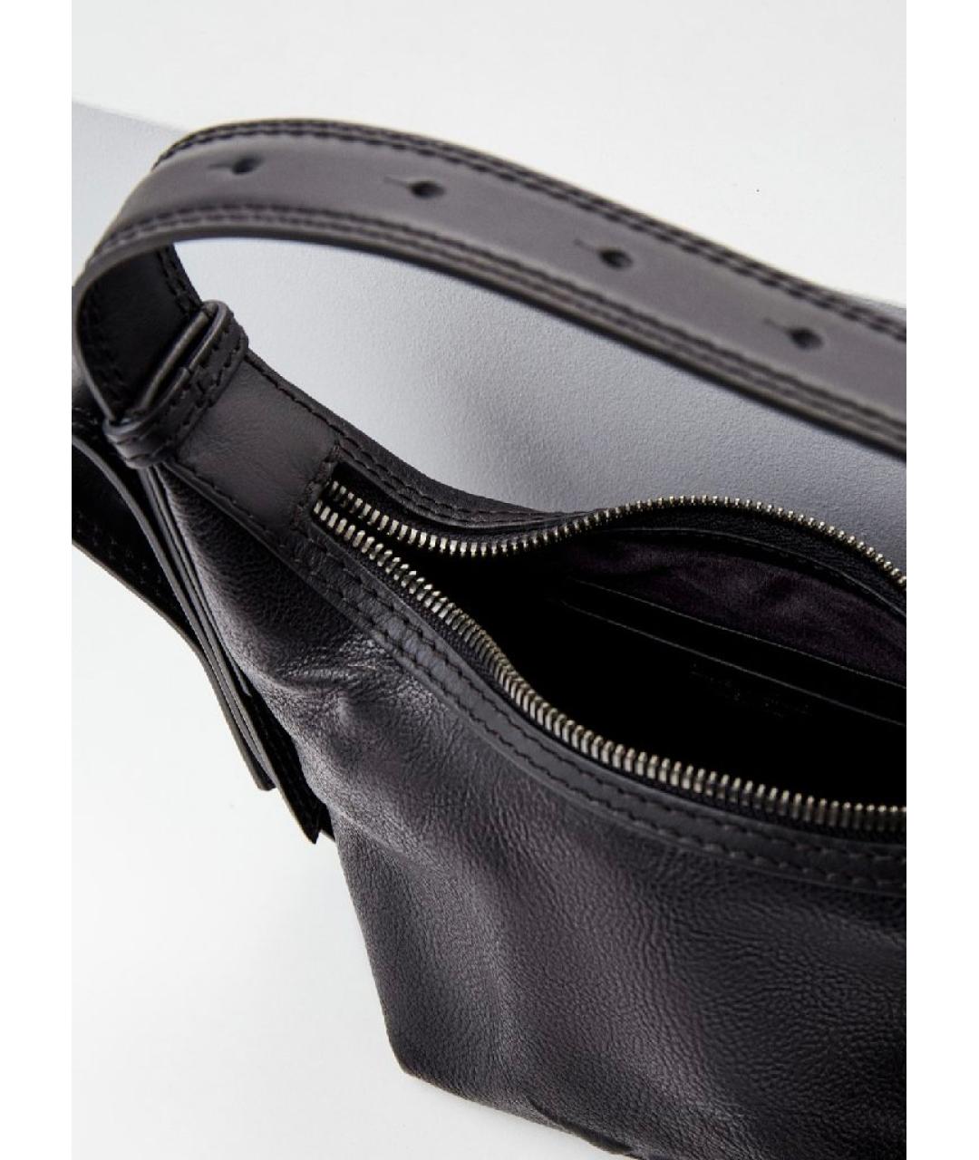 ZADIG & VOLTAIRE Черная кожаная сумка с короткими ручками, фото 4