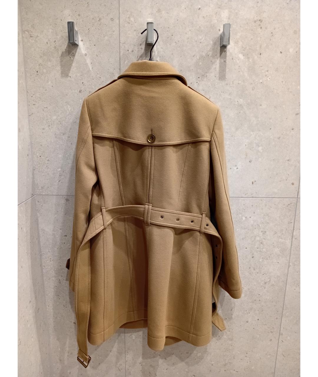 BURBERRY Коричневое шерстяное пальто, фото 2