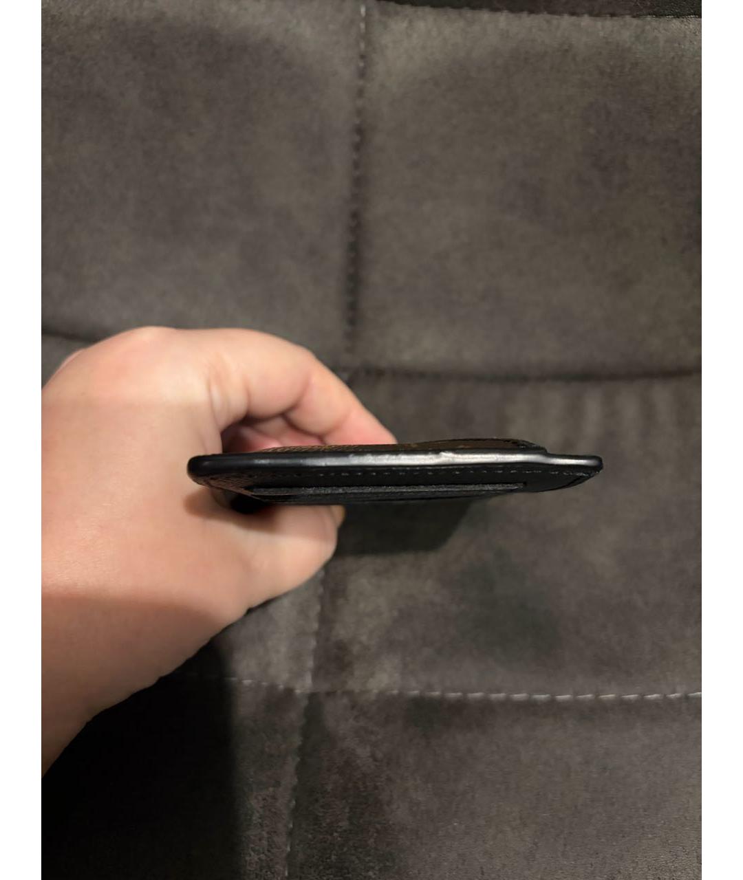 LOUIS VUITTON Коричневый кардхолдер, фото 4