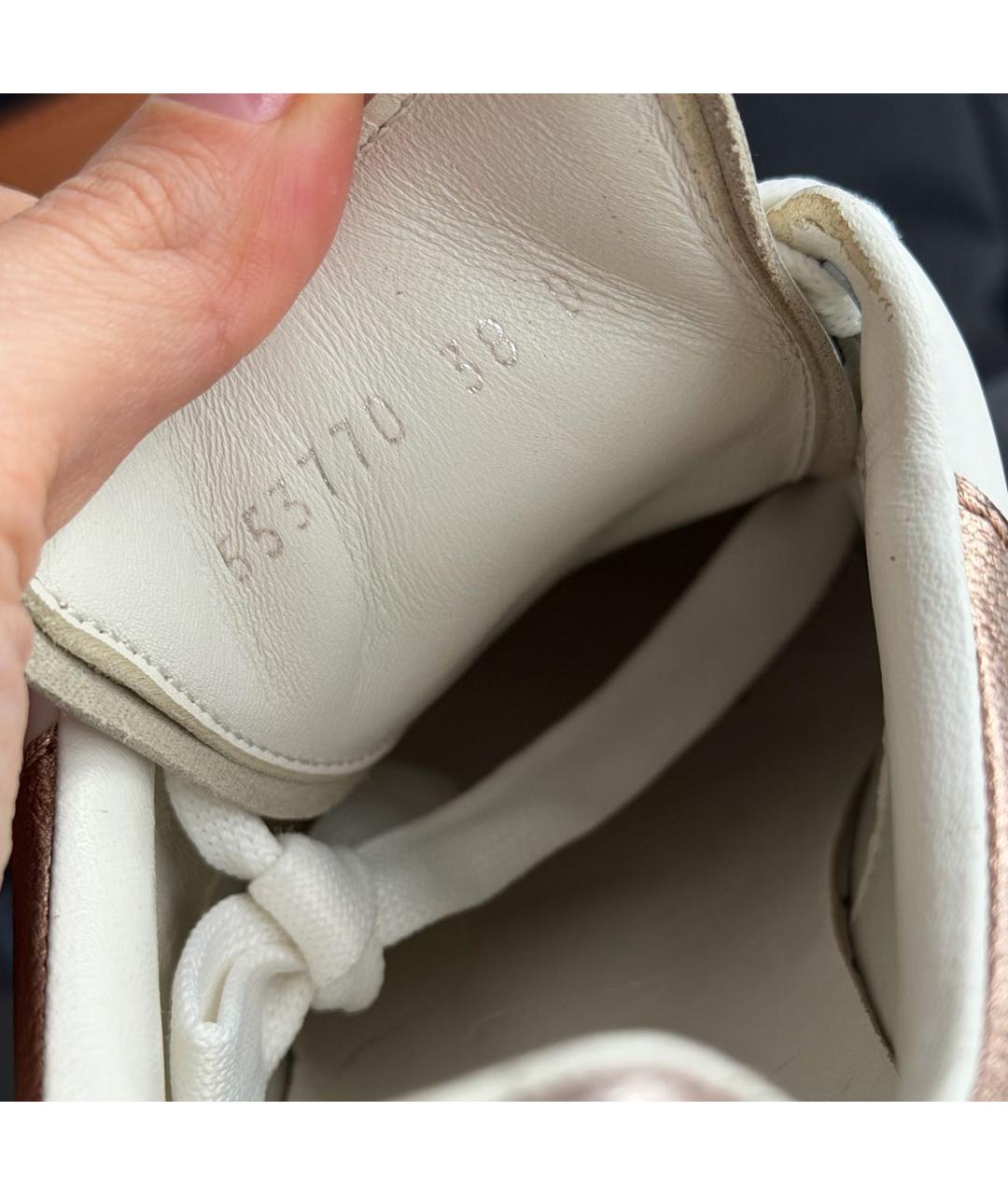 ALEXANDER MCQUEEN Белые кожаные кеды, фото 6