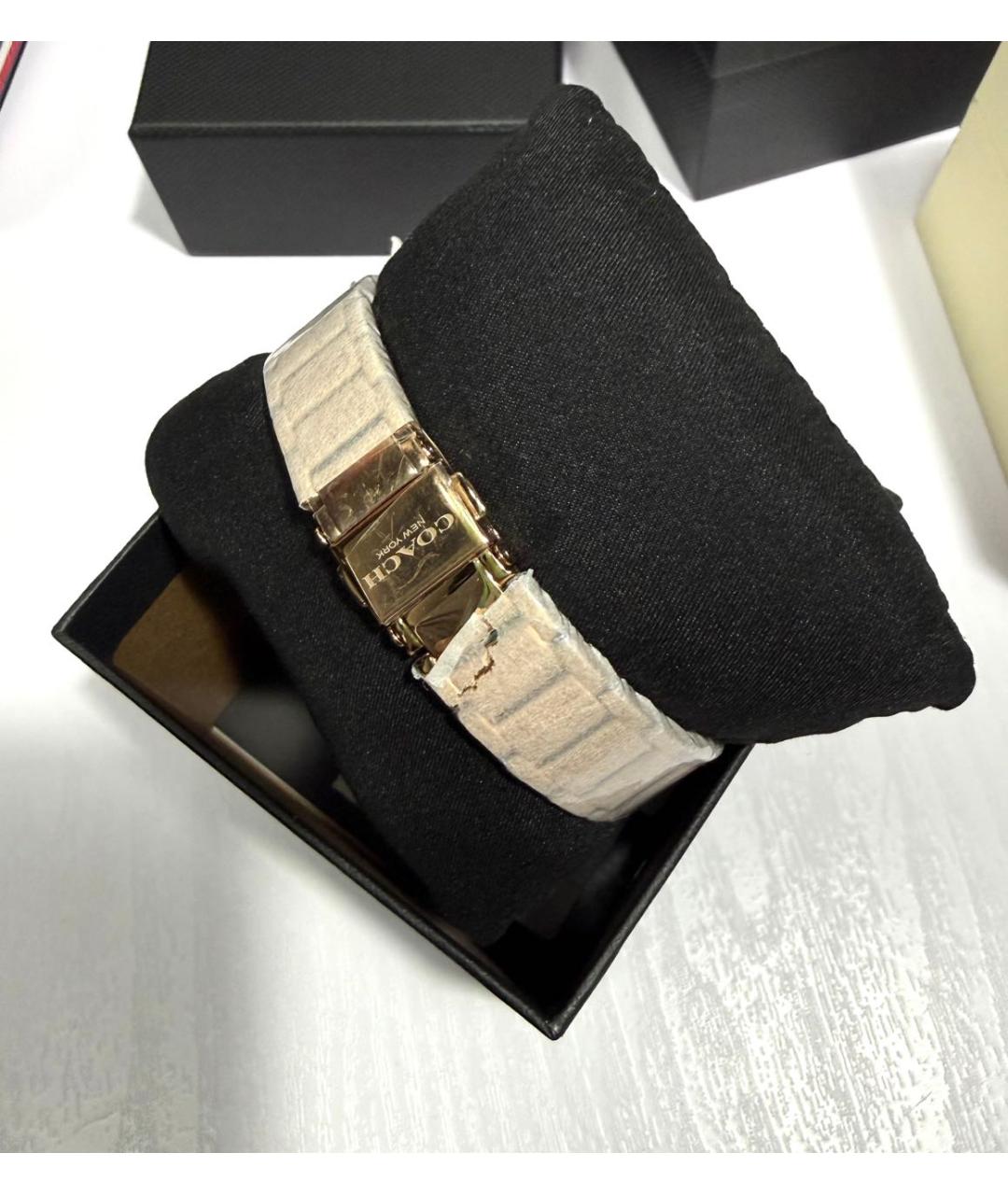 COACH Золотые часы, фото 5