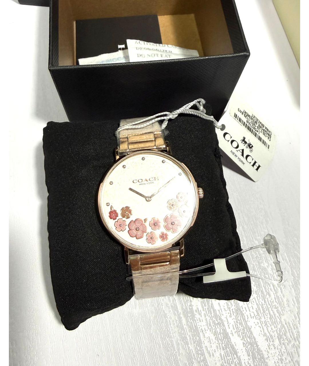 COACH Золотые часы, фото 3