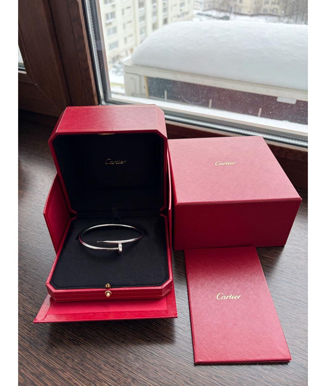 CARTIER Серебрянный браслет из белого золота, фото 4