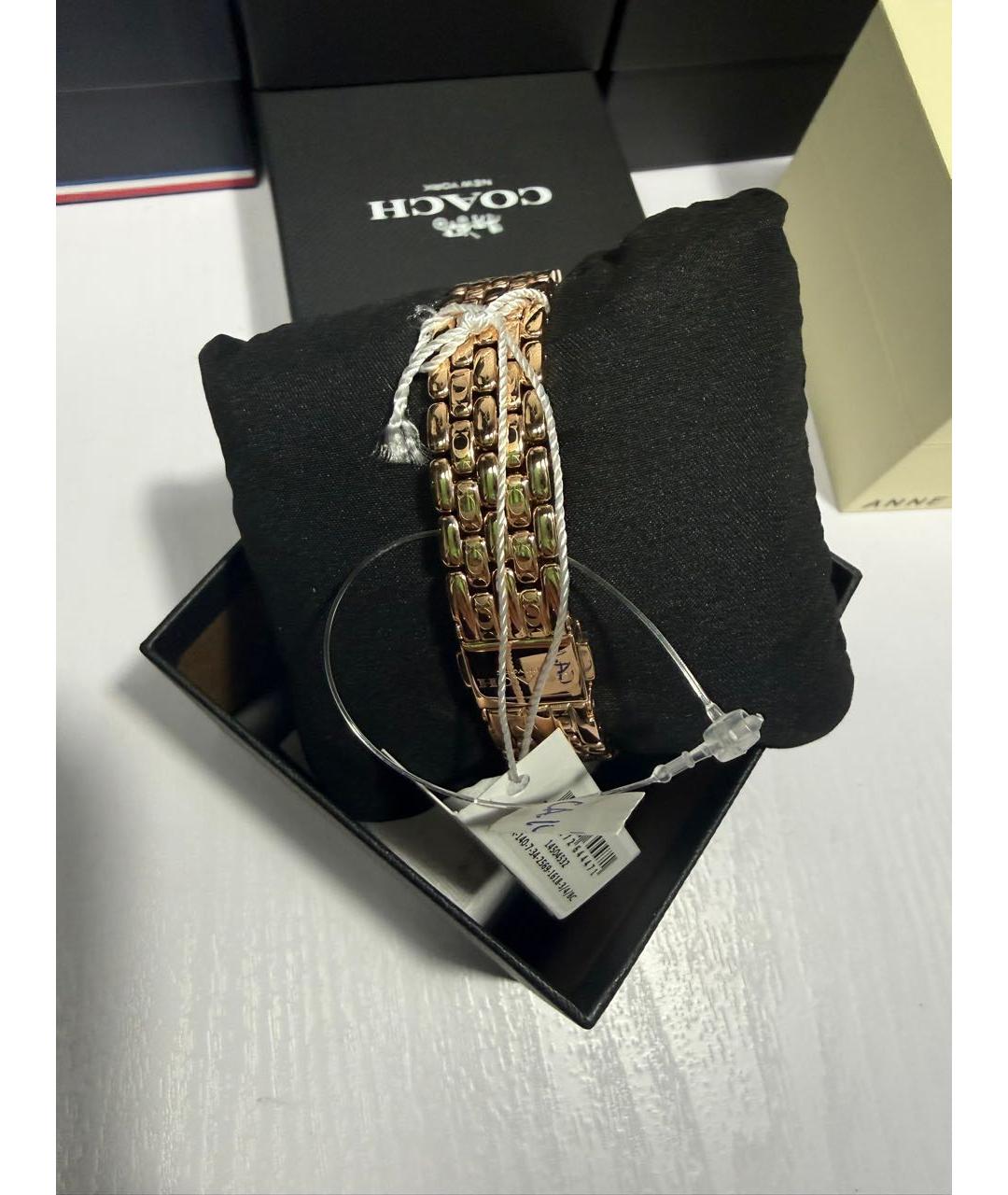 COACH Золотые часы, фото 5